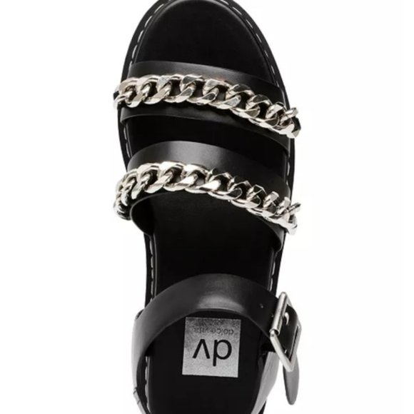 DV Dolce Vita Mintra Chained Lug Sandals-6 - Picture 3 of 7